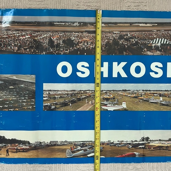 Oshkosh WI aircraft airplane vintage poster - Picture 14 of 16